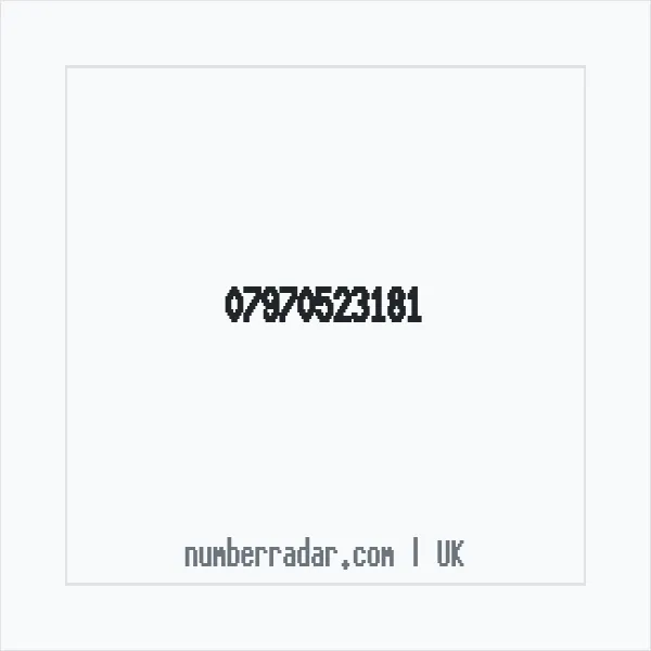 Reverse number check for +44 7970 523181 — who called me?