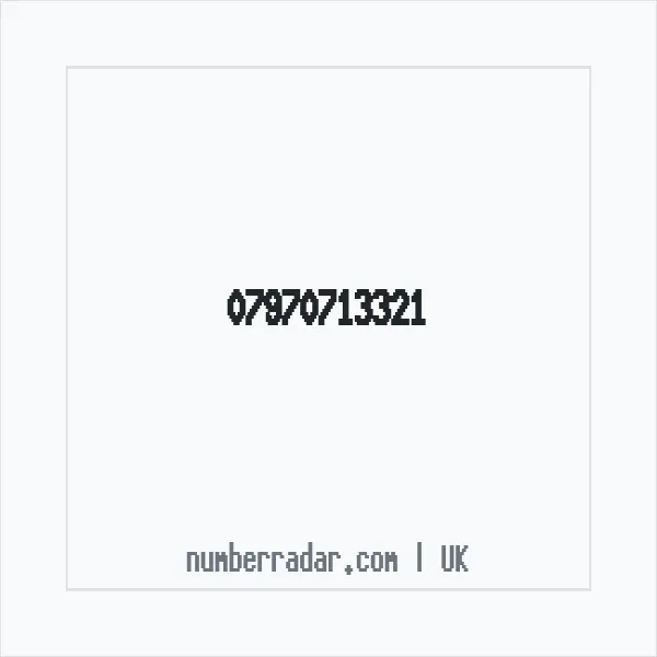 Reverse number check for +44 7970 713321 — who called me?