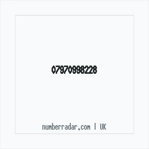 Reverse number check for +44 7970 998228 — who called me?