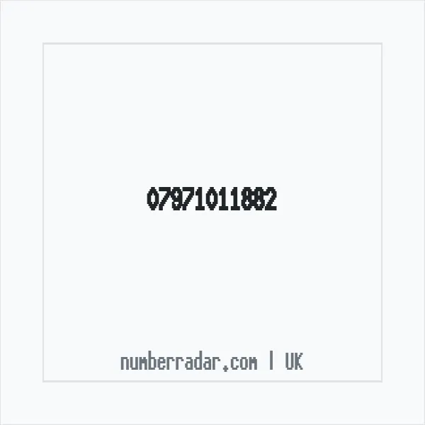 Reverse number check for +44 7971 011882 — who called me?