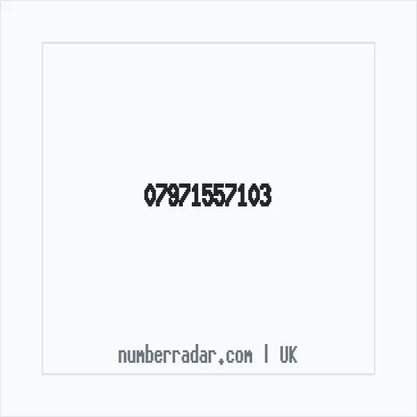 Reverse number check for +44 7971 557103 — who called me?