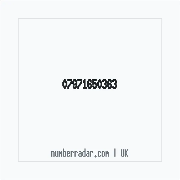 Reverse number check for +44 7971 650363 — who called me?