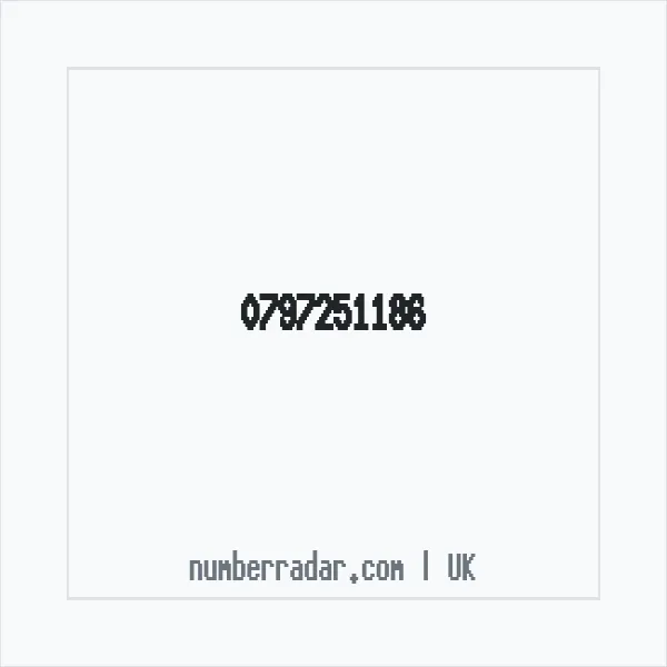 Reverse number check for +44 797251186 — who called me?