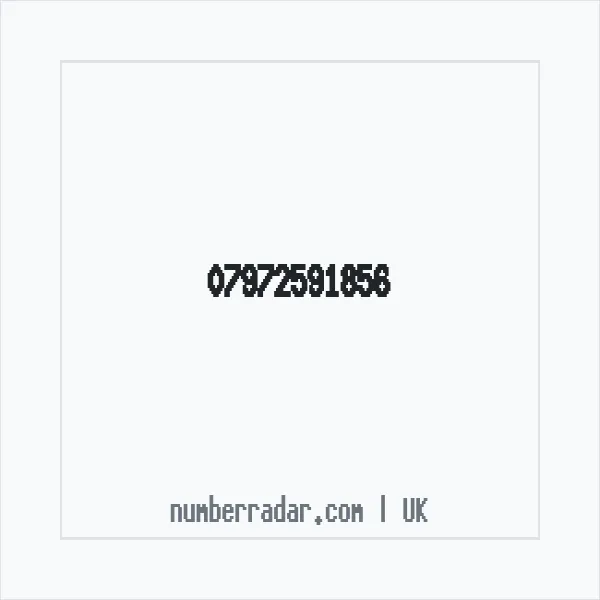 Reverse number check for +44 7972 591856 — who called me?