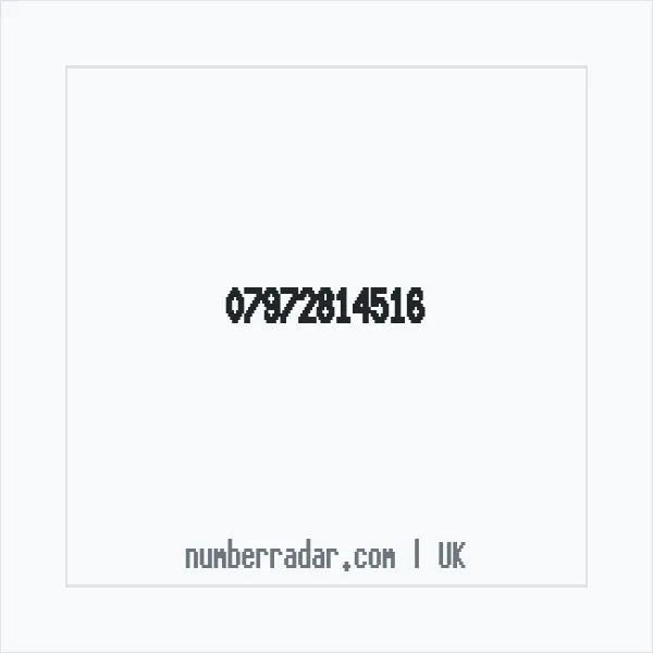 Reverse number check for +44 7972 814516 — who called me?