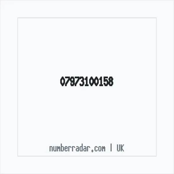 Reverse number check for +44 7973 100158 — who called me?