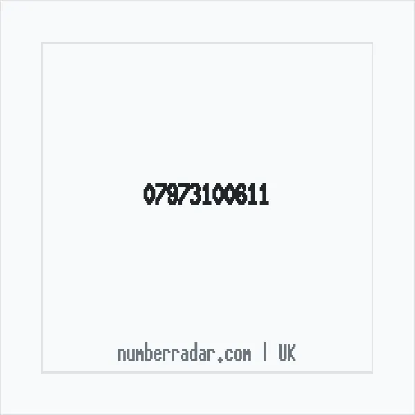 Reverse number check for +44 7973 100611 — who called me?