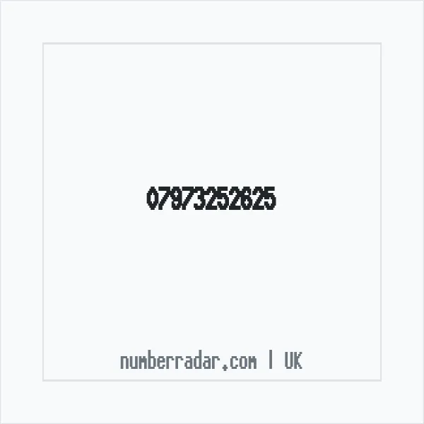 Reverse number check for +44 7973 252625 — who called me?