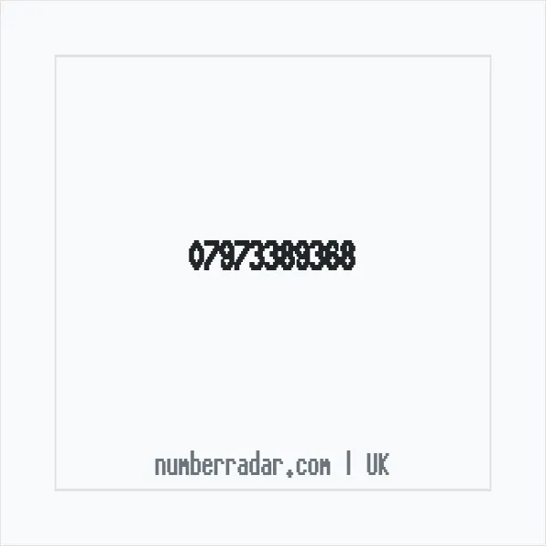 Reverse number check for +44 7973 389368 — who called me?