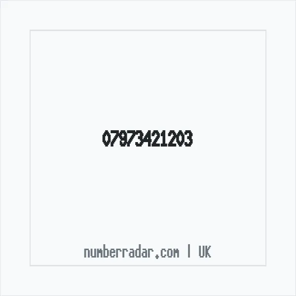 Reverse number check for +44 7973 421203 — who called me?