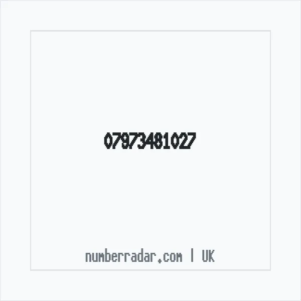 Reverse number check for +44 7973 481027 — who called me?