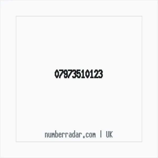 Reverse number check for +44 7973 510123 — who called me?
