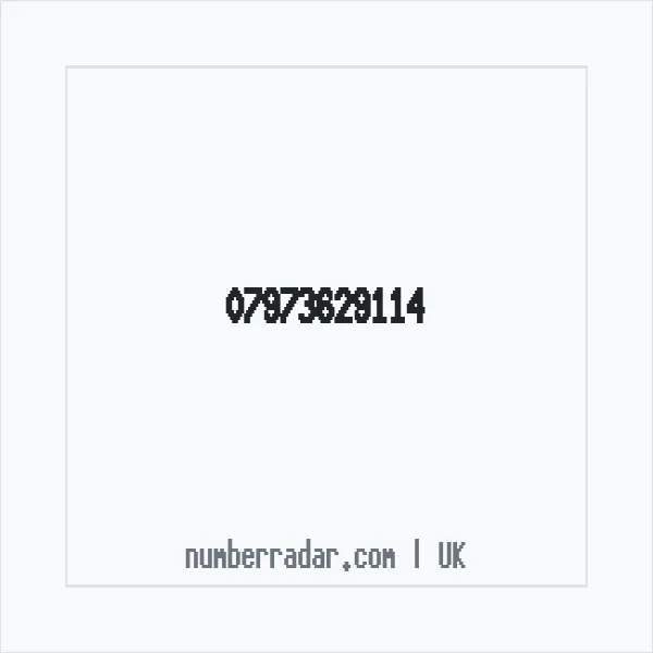 Reverse number check for +44 7973 629114 — who called me?