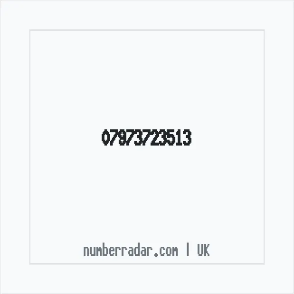 Reverse number check for +44 7973 723513 — who called me?