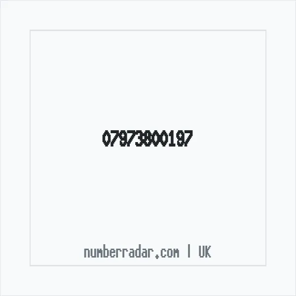 Reverse number check for +44 7973 800197 — who called me?