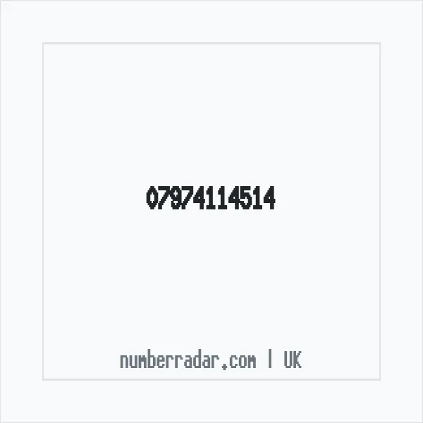 Reverse number check for +44 7974 114514 — who called me?