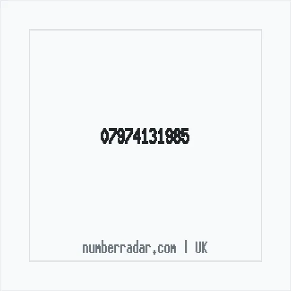 Reverse number check for +44 7974 131985 — who called me?