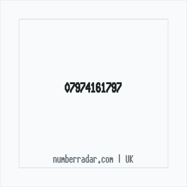 Reverse number check for +44 7974 161797 — who called me?