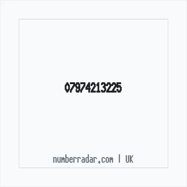 Reverse number check for +44 7974 213225 — who called me?