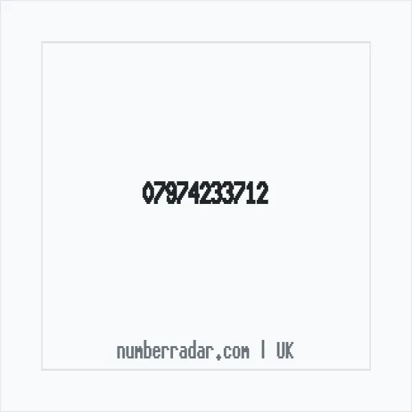 Reverse number check for +44 7974 233712 — who called me?
