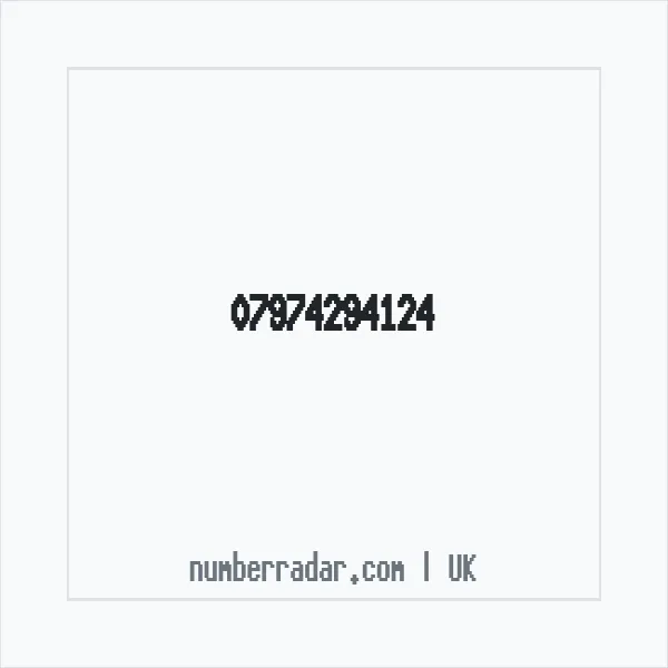 Reverse number check for +44 7974 294124 — who called me?