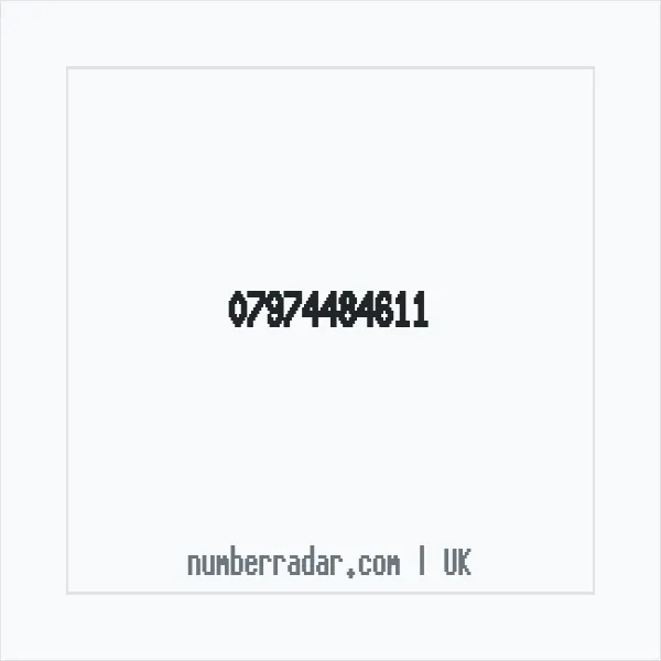 Reverse number check for +44 7974 484611 — who called me?