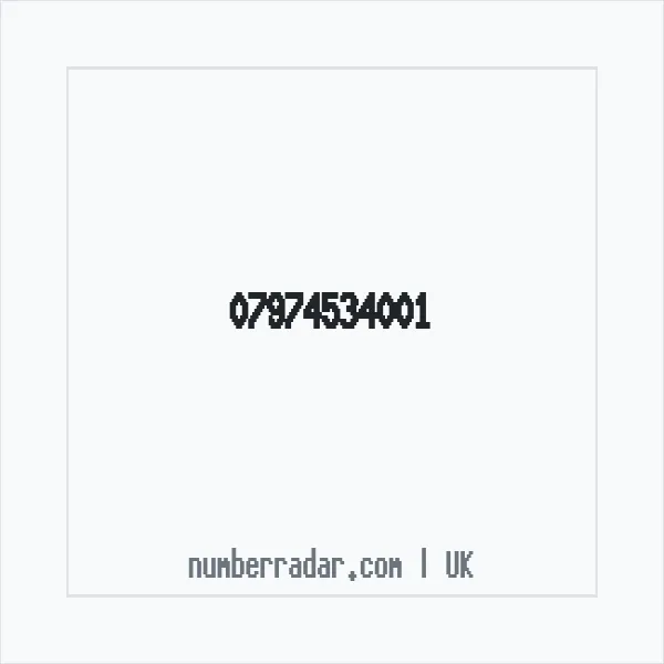 Reverse number check for +44 7974 534001 — who called me?