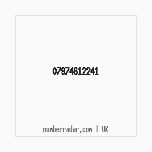 Reverse number check for +44 7974 612241 — who called me?