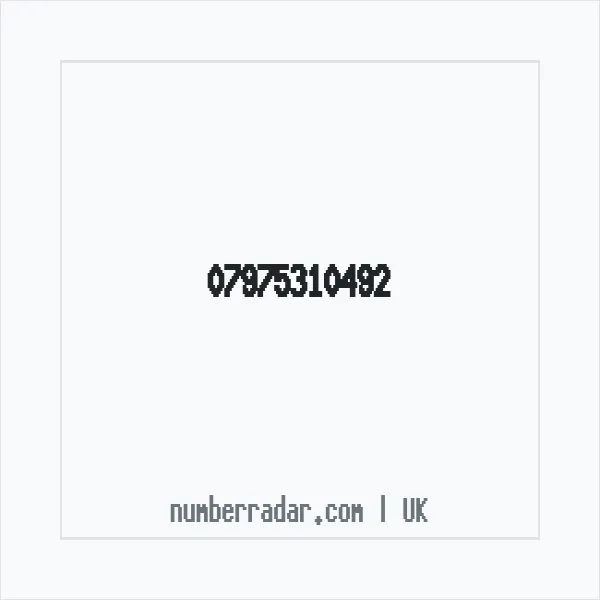 Reverse number check for +44 7975 310492 — who called me?