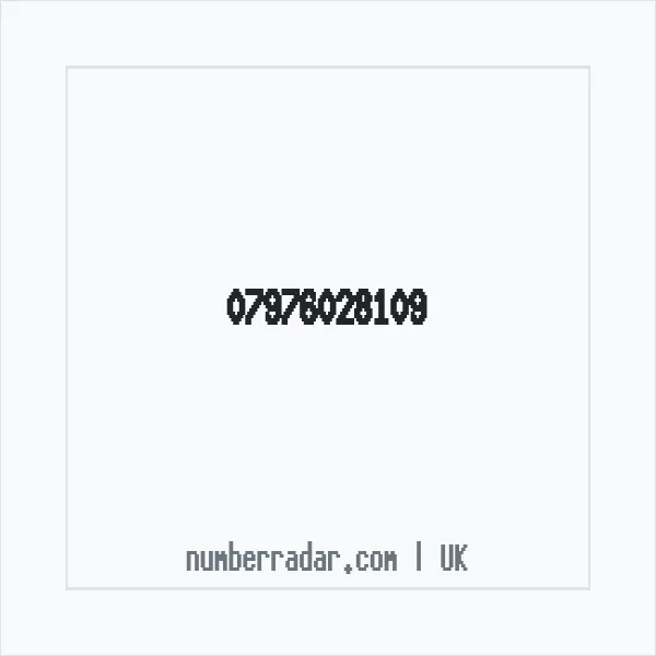Reverse number check for +44 7976 028109 — who called me?