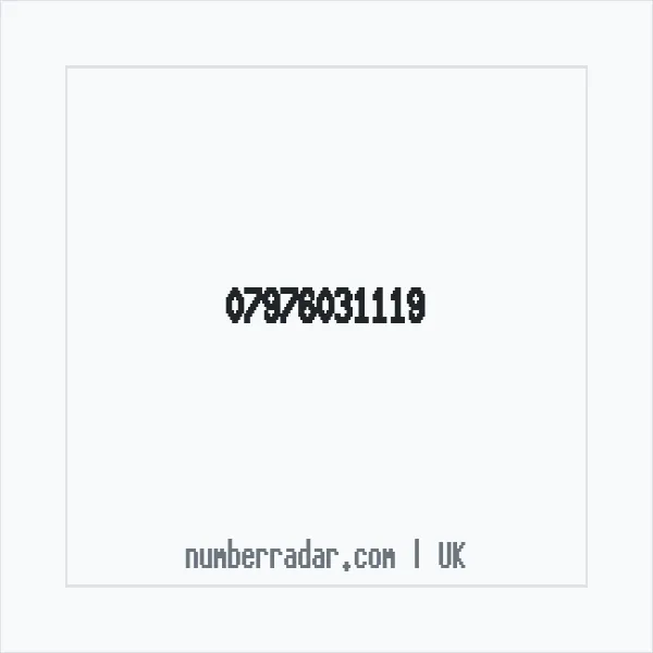 Reverse number check for +44 7976 031119 — who called me?
