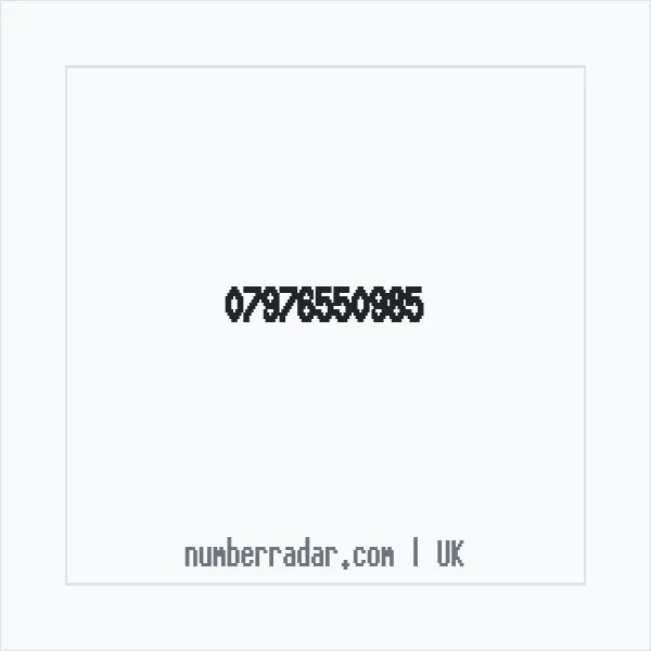 Reverse number check for +44 7976 550985 — who called me?