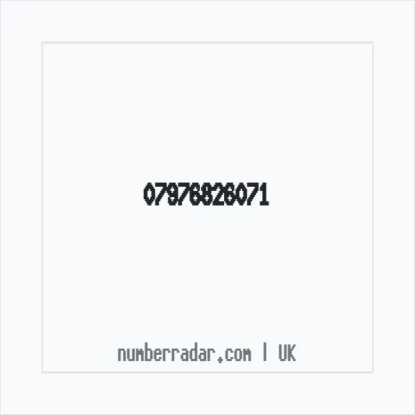 Reverse number check for +44 7976 826071 — who called me?
