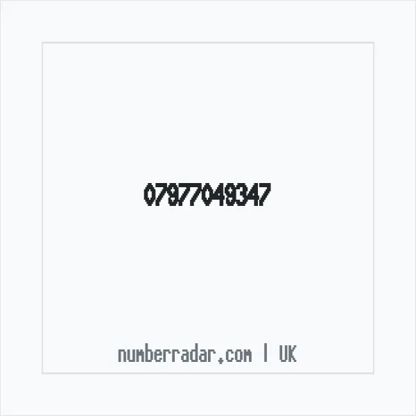 Reverse number check for +44 7977 049347 — who called me?