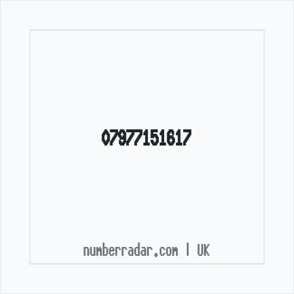 Reverse number check for +44 7977 151617 — who called me?