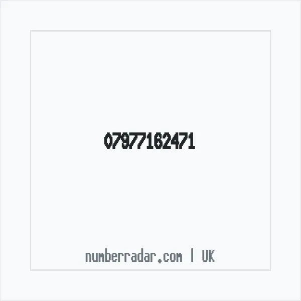 Reverse number check for +44 7977 162471 — who called me?