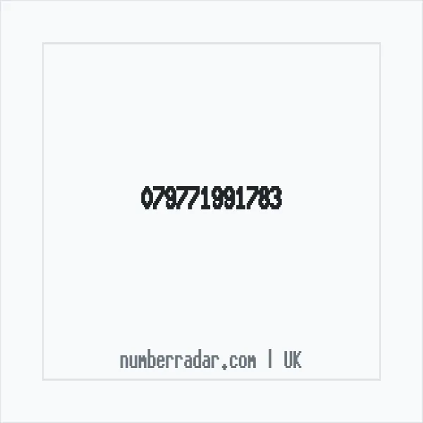 Reverse number check for +44 (7977) 199-178 — who called me?