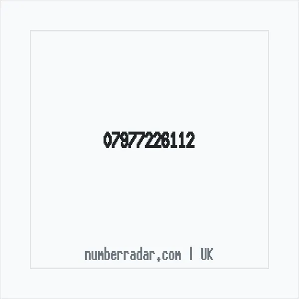 Reverse number check for +44 7977 226112 — who called me?
