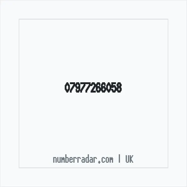Reverse number check for +44 7977 266058 — who called me?