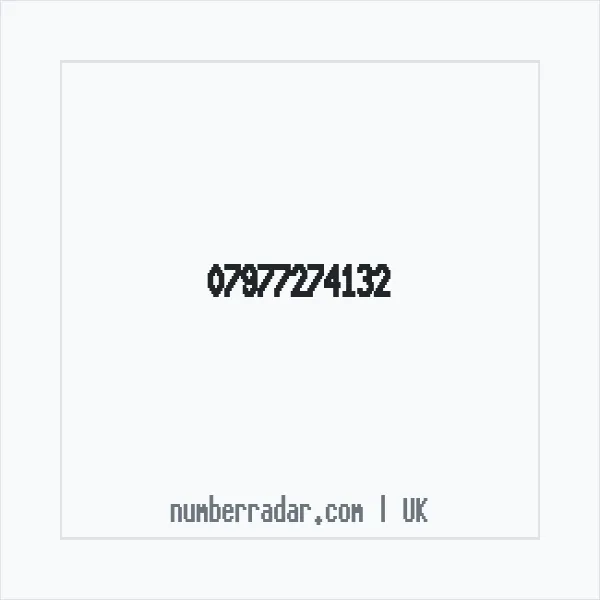 Reverse number check for +44 7977 274132 — who called me?