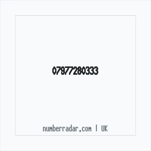Reverse number check for +44 7977 280333 — who called me?