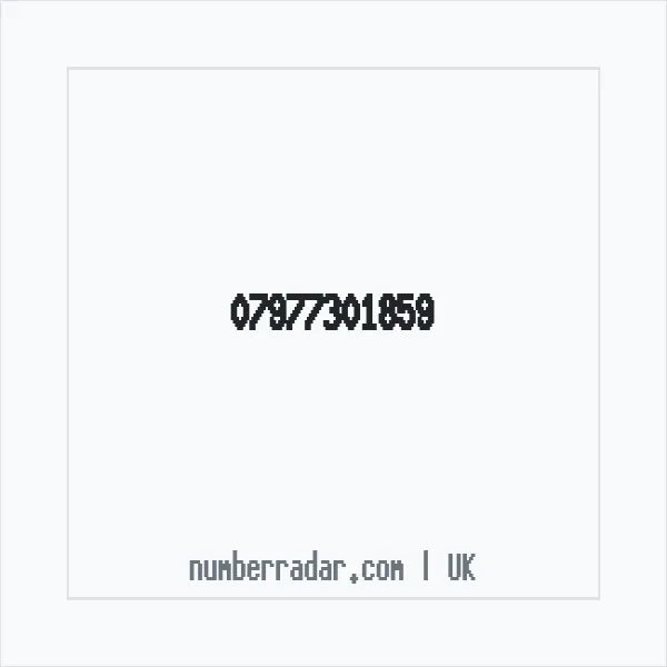Reverse number check for +44 7977 301859 — who called me?