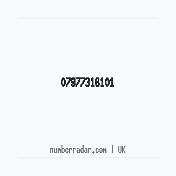 Reverse number check for +44 7977 316101 — who called me?
