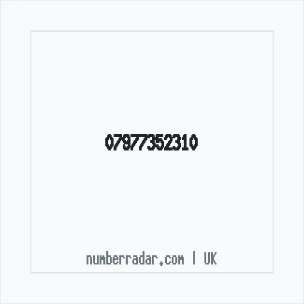 Reverse number check for +44 7977 352310 — who called me?