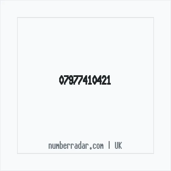 Reverse number check for +44 7977 410421 — who called me?