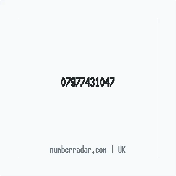Reverse number check for +44 7977 431047 — who called me?