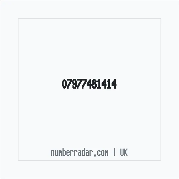 Reverse number check for +44 7977 481414 — who called me?