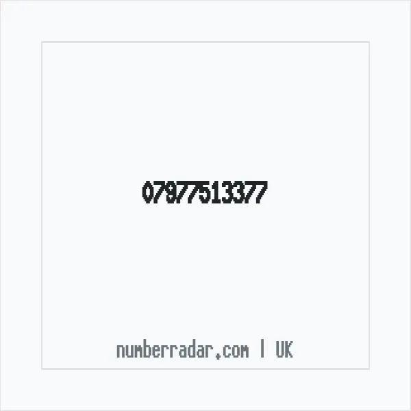 Reverse number check for +44 7977 513377 — who called me?