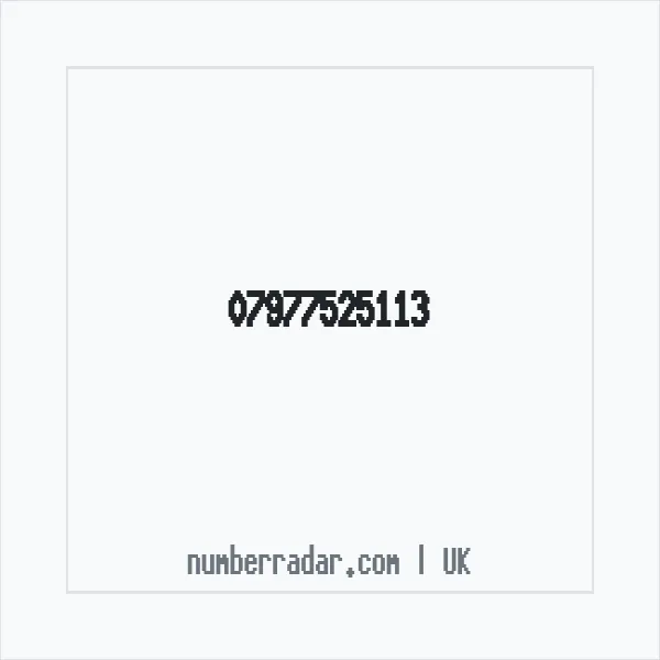 Reverse number check for +44 7977 525113 — who called me?