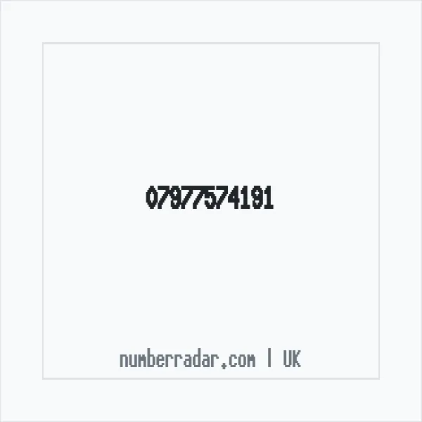 Reverse number check for +44 7977 574191 — who called me?